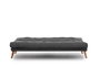 Atelier Del Sofa Saki - Sofá cama de 3 plazas Gris oscuro